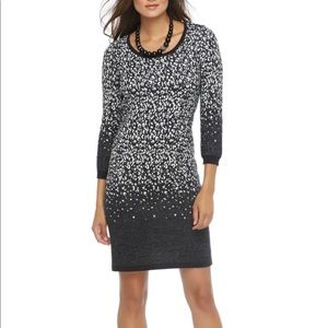 3/4 sleeve sweater dress